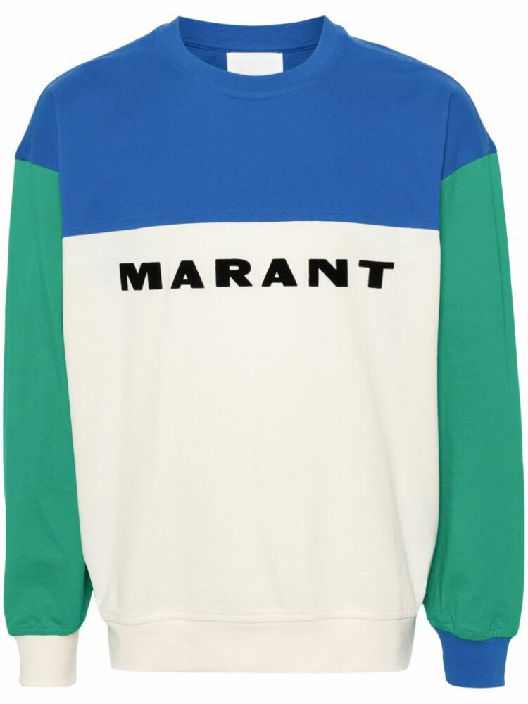 MARANT Aftone colour-block sweatshirt - Blue Cover