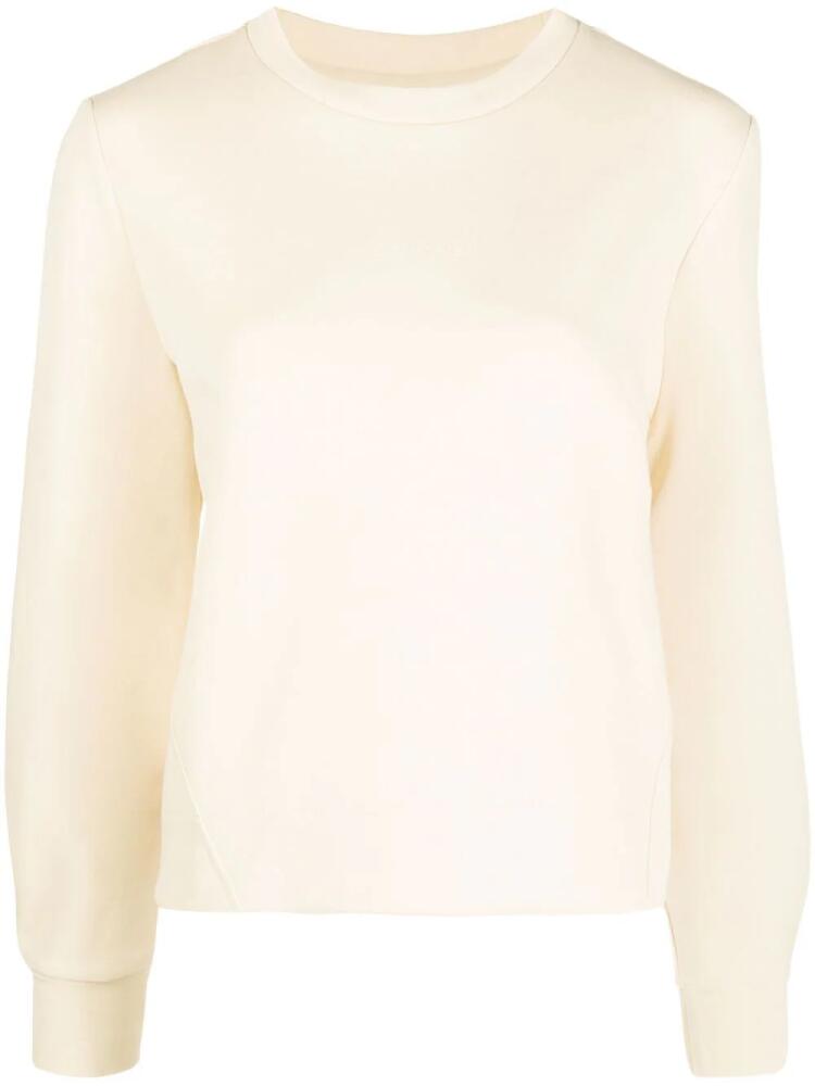 Calvin Klein logo-print crew neck sweatshirt - Neutrals Cover