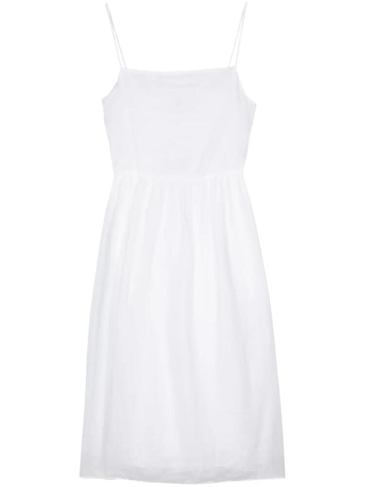 Tommy Hilfiger logo-embroidered midi dress - White Cover