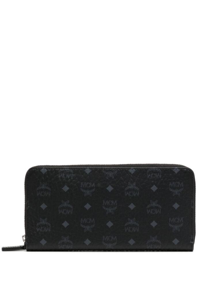 MCM large Aren zip-around wallet - Black Cover