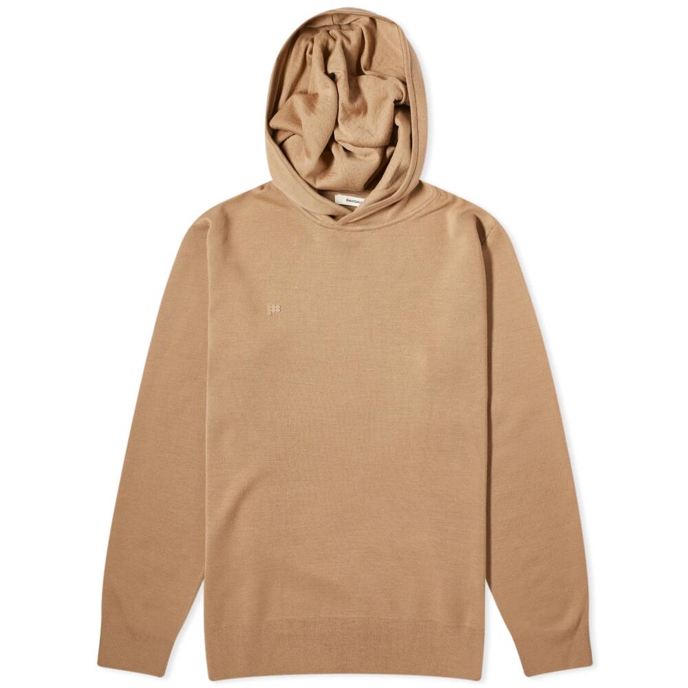 Pangaia Regenerative Merino Knit Slim Fit Hoodie in Camel Cover