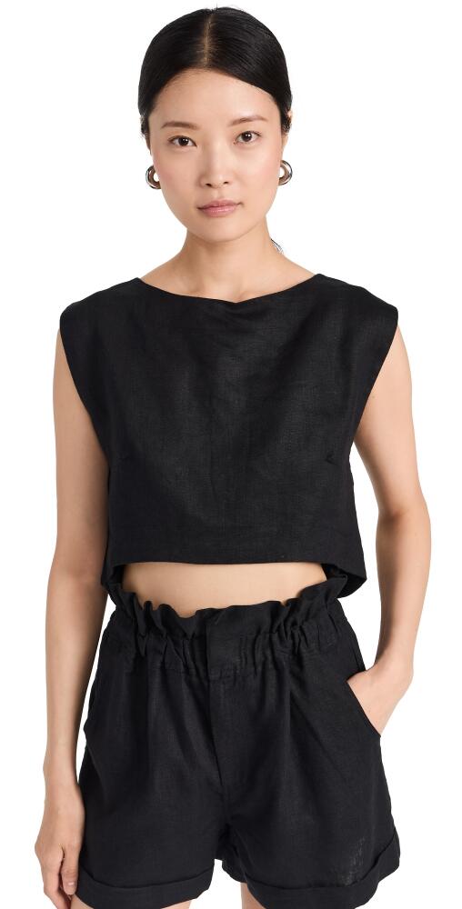 POSSE Martina Crop Top Black Cover