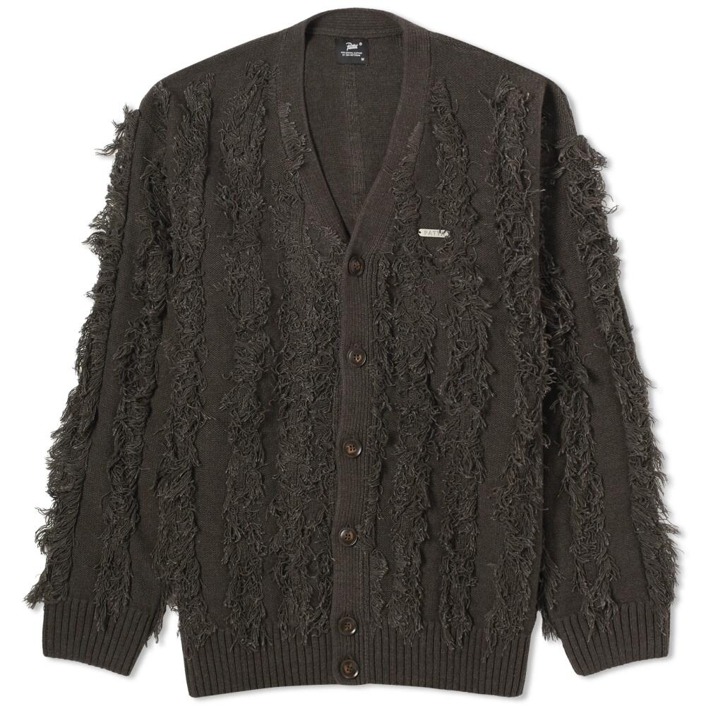 Patta Men's Fringed Cardigan in Moonless Night Cover