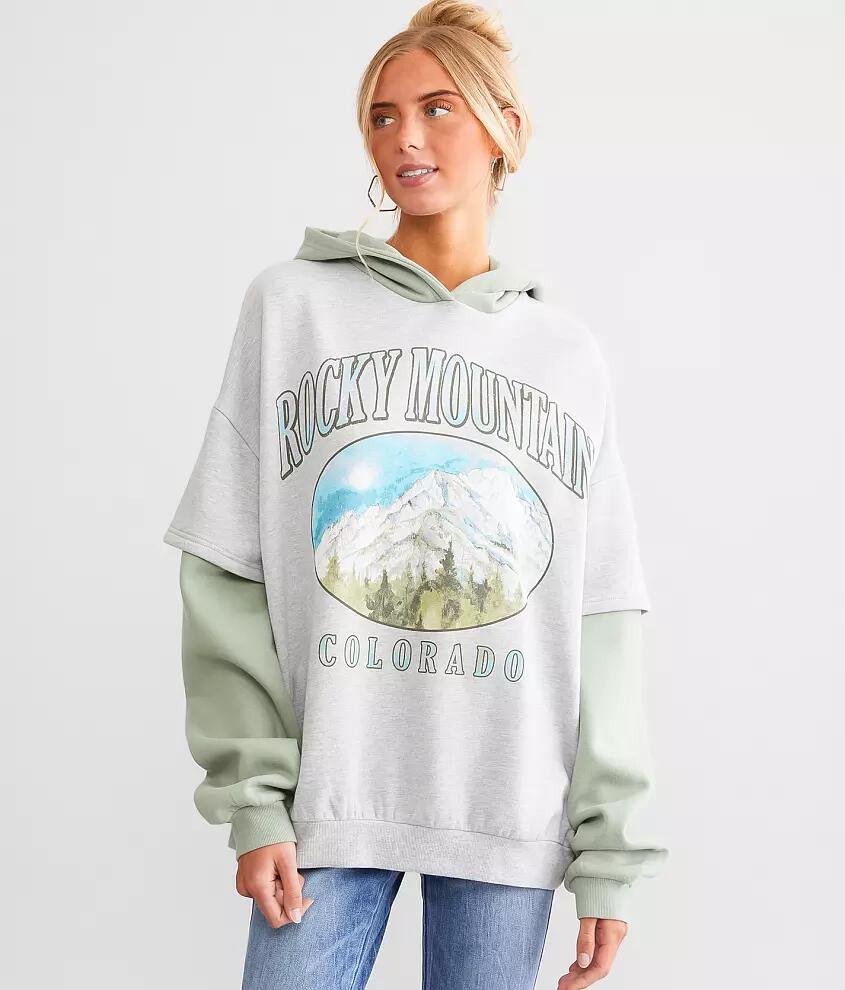 Goodie Two Sleeves Rocky Mountain Hooded Sweatshirt Cover