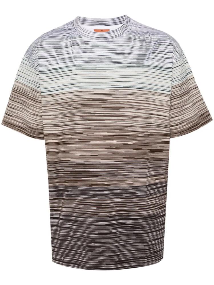 Missoni Slub-pattern cotton T-shirt - White Cover