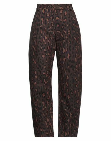 Blazé Milano Woman Pants Brown Cotton Cover