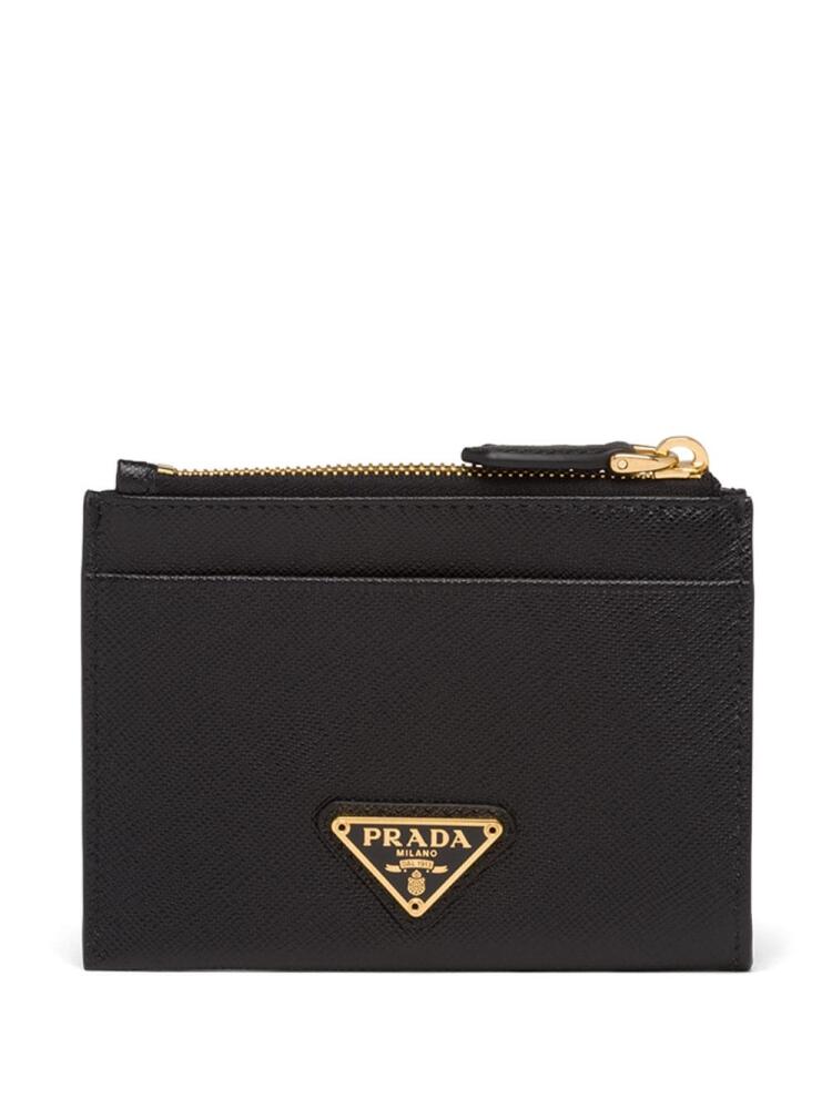 Prada Saffiano leather credit card holder - Black Cover