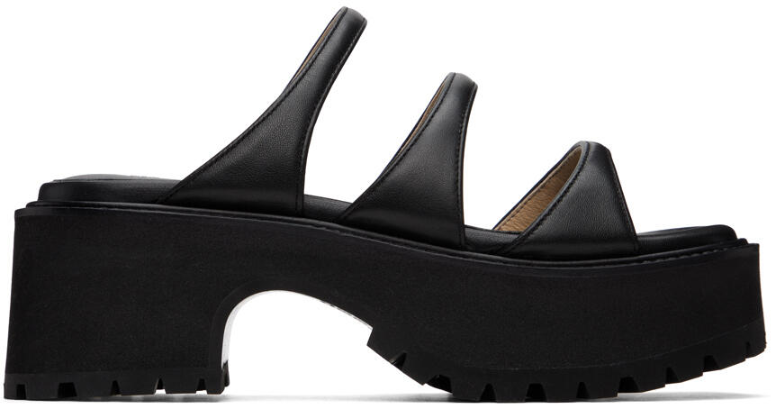 Marge Sherwood Black Platform Sandals Cover