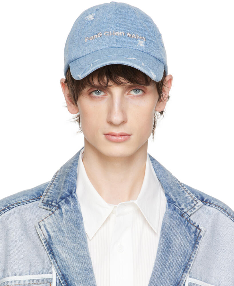 Feng Chen Wang Blue Denim Cap Cover