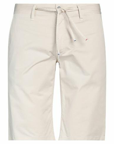 Grey Daniele Alessandrini Man Shorts & Bermuda Shorts Beige Cotton, Elastane Cover