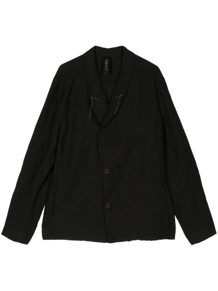 Transit off-centre fastening blazer - Black Cover