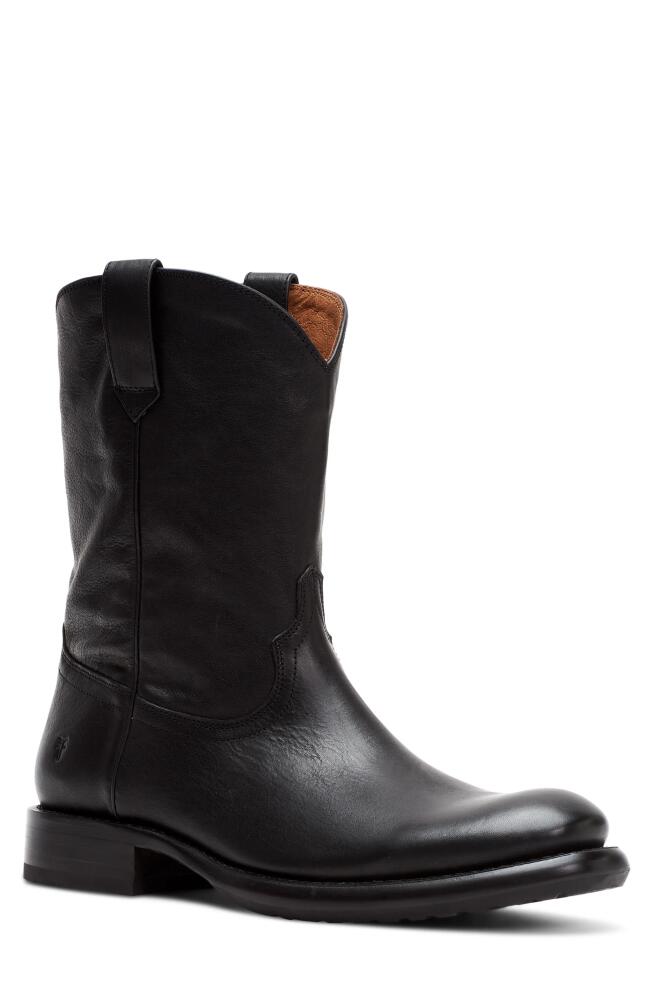 Frye Duke Roper Boot in Black Leather Cover