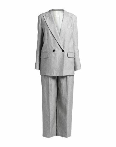 Vicolo Woman Suit Grey Linen, Cotton Cover