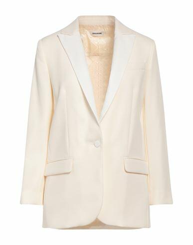 Zadig & voltaire Woman Blazer Cream Wool, Viscose, Cotton, Elastane Cover