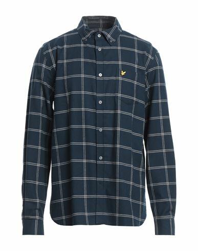 Lyle & Scott Man Shirt Navy blue Cotton Cover