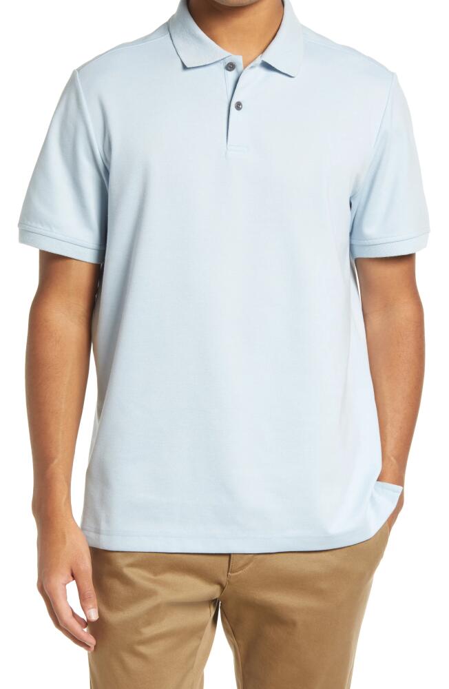 Nordstrom Tech Smart Piqué Polo in Blue Skyway Cover