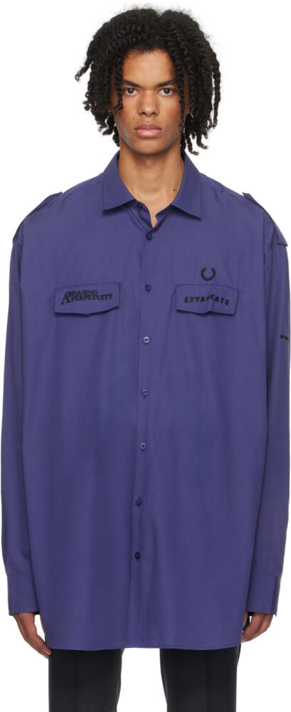 Raf Simons Blue Fred Perry Edition Shirt Cover