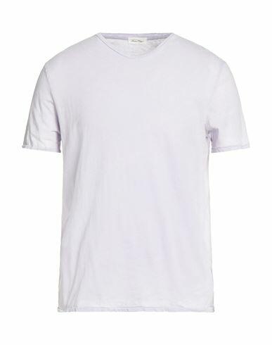 American Vintage Man T-shirt Lilac Cotton Cover