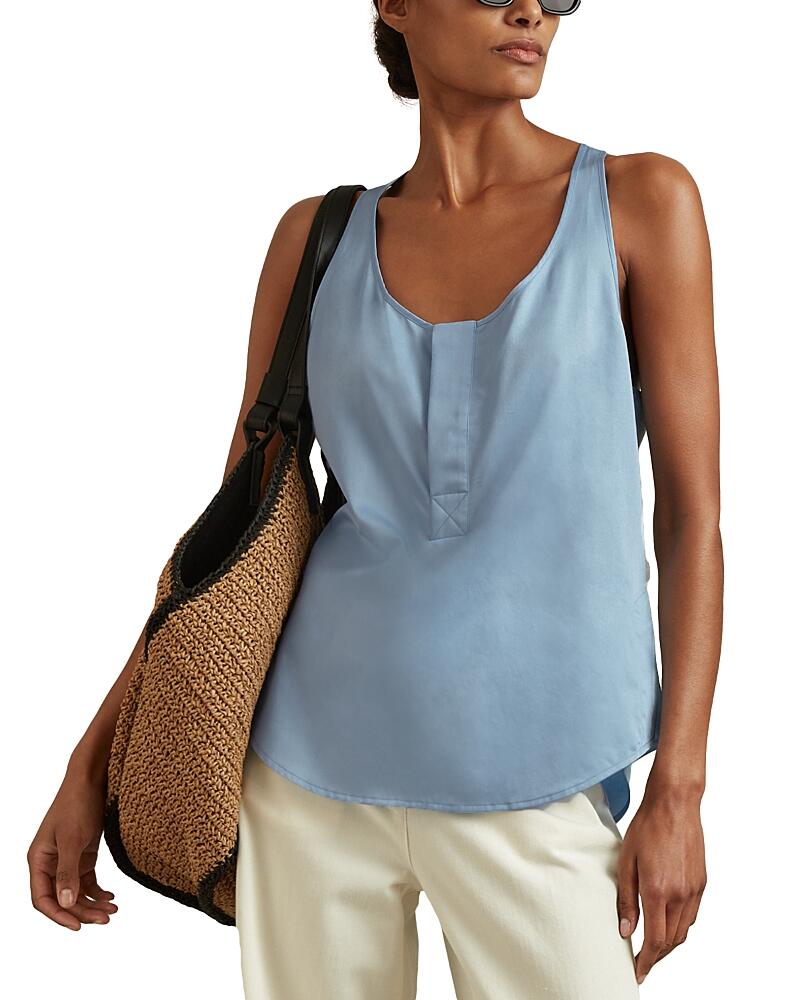 Reiss Eira Cotton Racerback Tank Top Cover