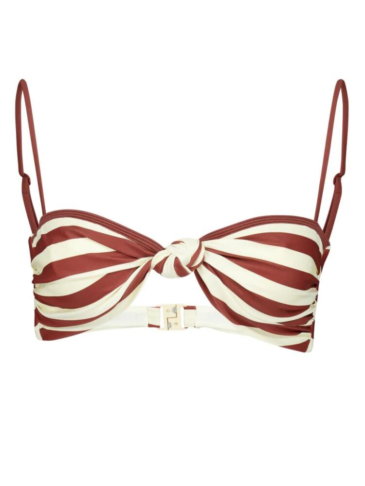 Johanna Ortiz Healing striped bikini top - Neutrals Cover