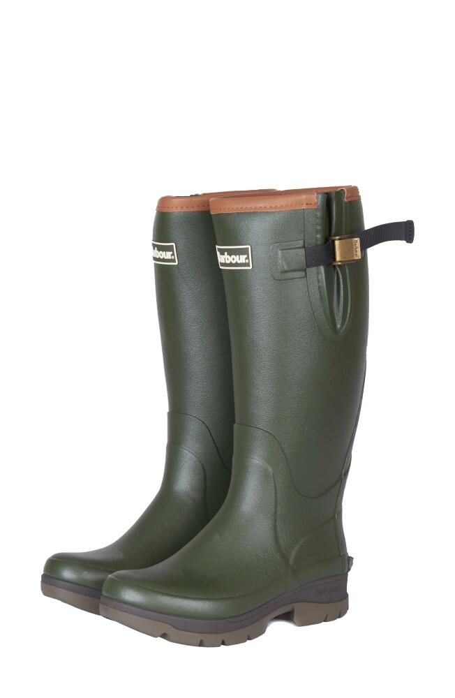 Barbour Tempest Waterproof Rain Boot in Olive Cover