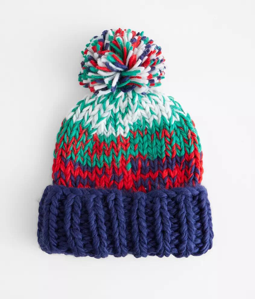 Free People Chunky Stripe Beanie Cover