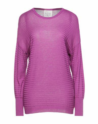 N. o.w. Andrea Rosati Cashmere Woman Sweater Purple Viscose, Polyamide, Cashmere Cover