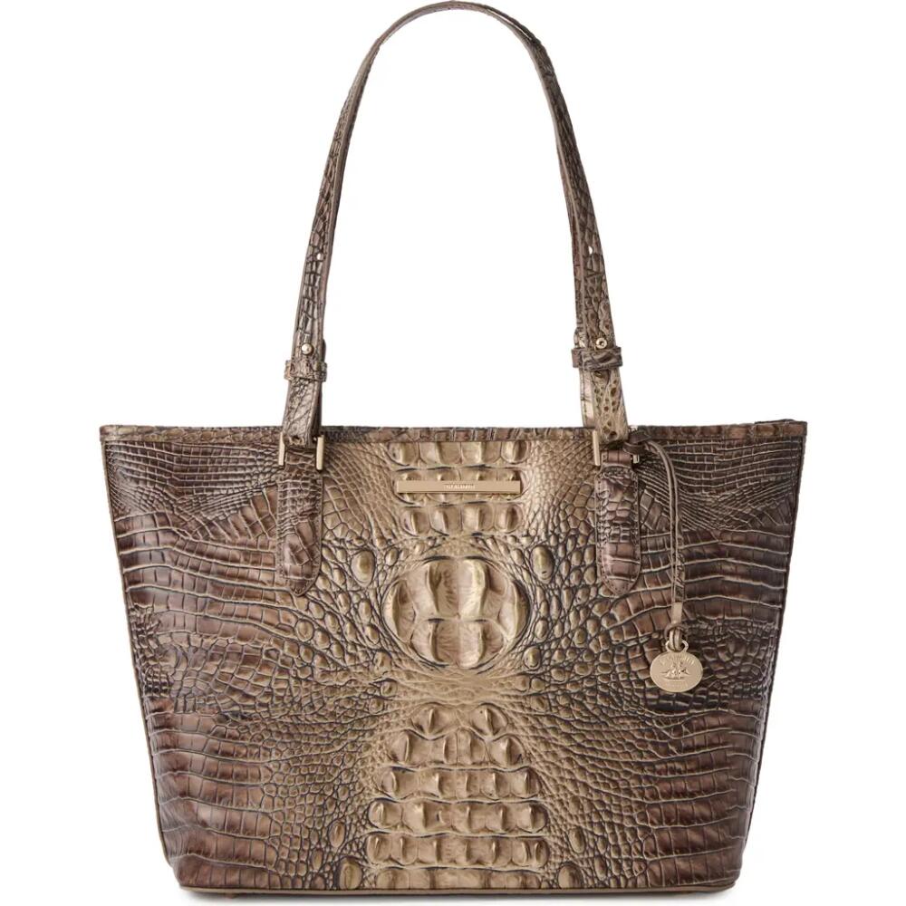 Brahmin Medium Asher Croc Embossed Leather Tote in Brindle Cover