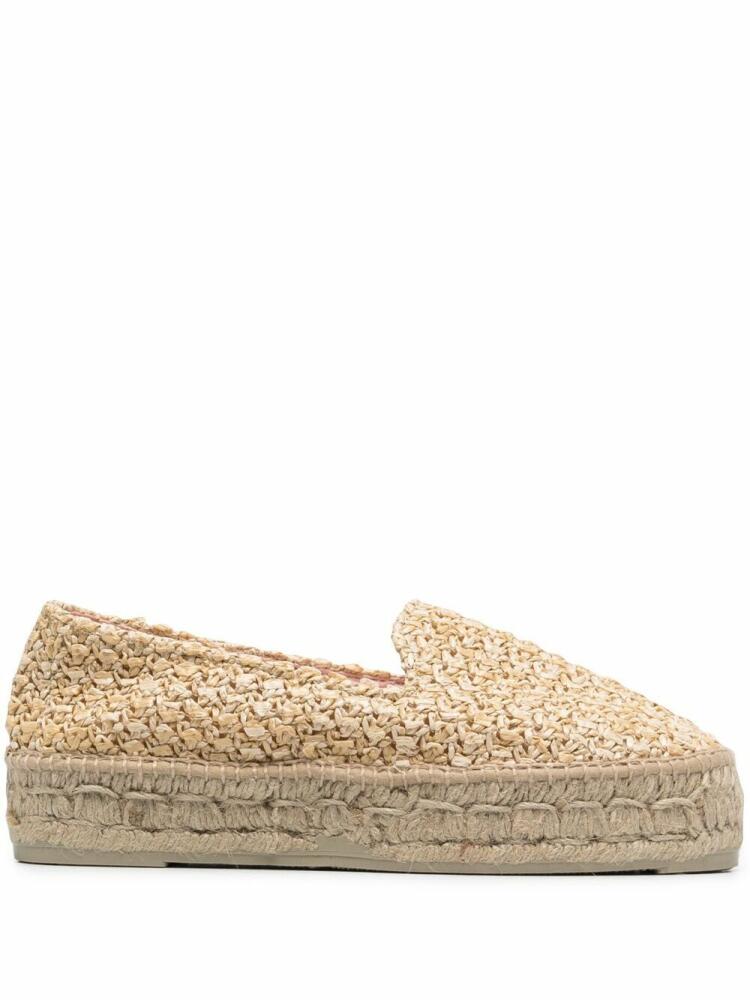 Manebi woven raffia espadrilles - Neutrals Cover