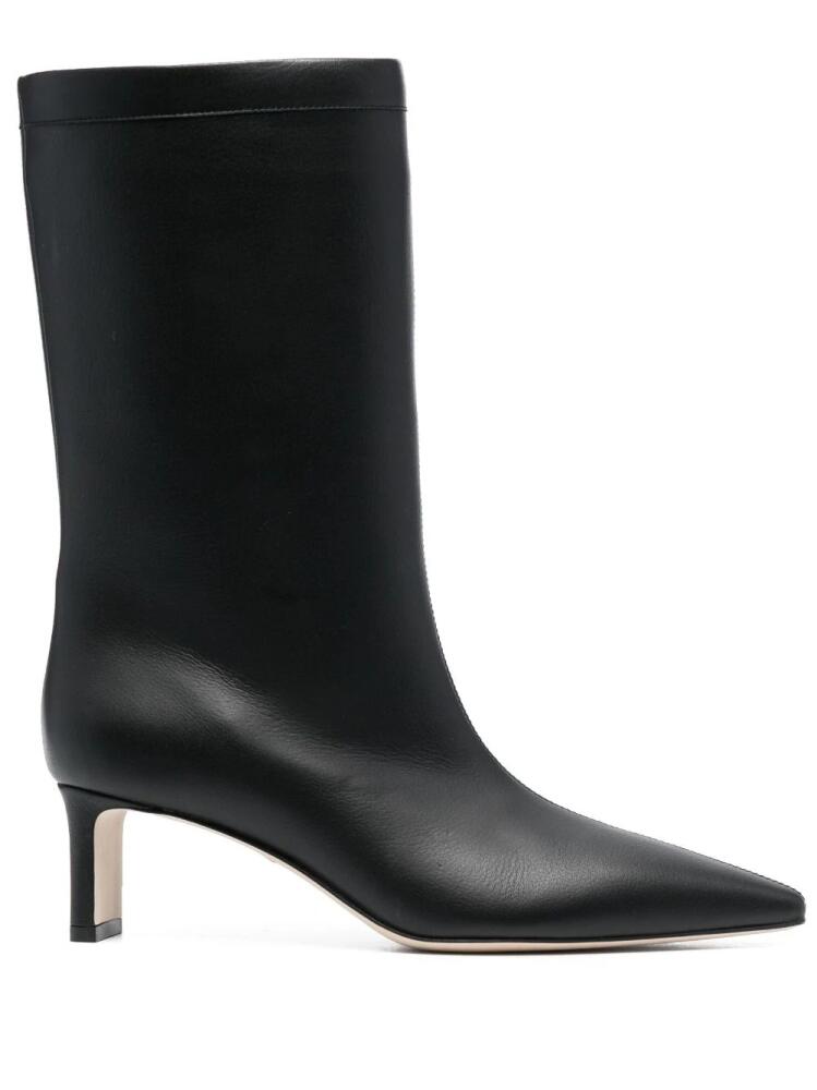 Fabiana Filippi 55mm pointed-toe leather boots - Black Cover