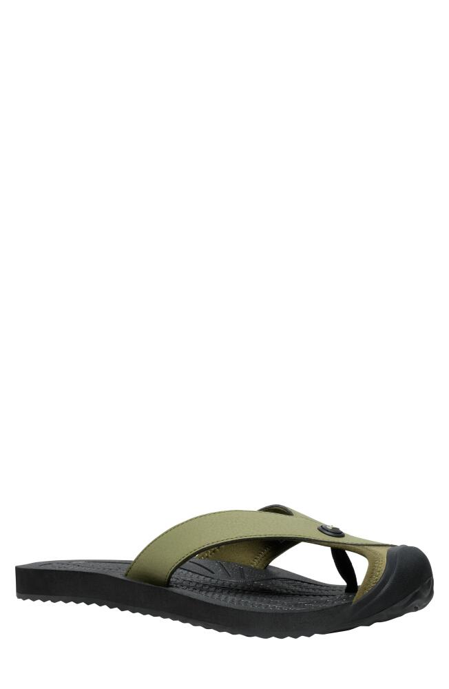 KEEN Barbados Flip Flop in Martini Olive/Black Cover