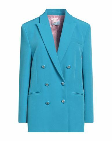 Chiara Ferragni Woman Blazer Azure Polyester, Elastane Cover