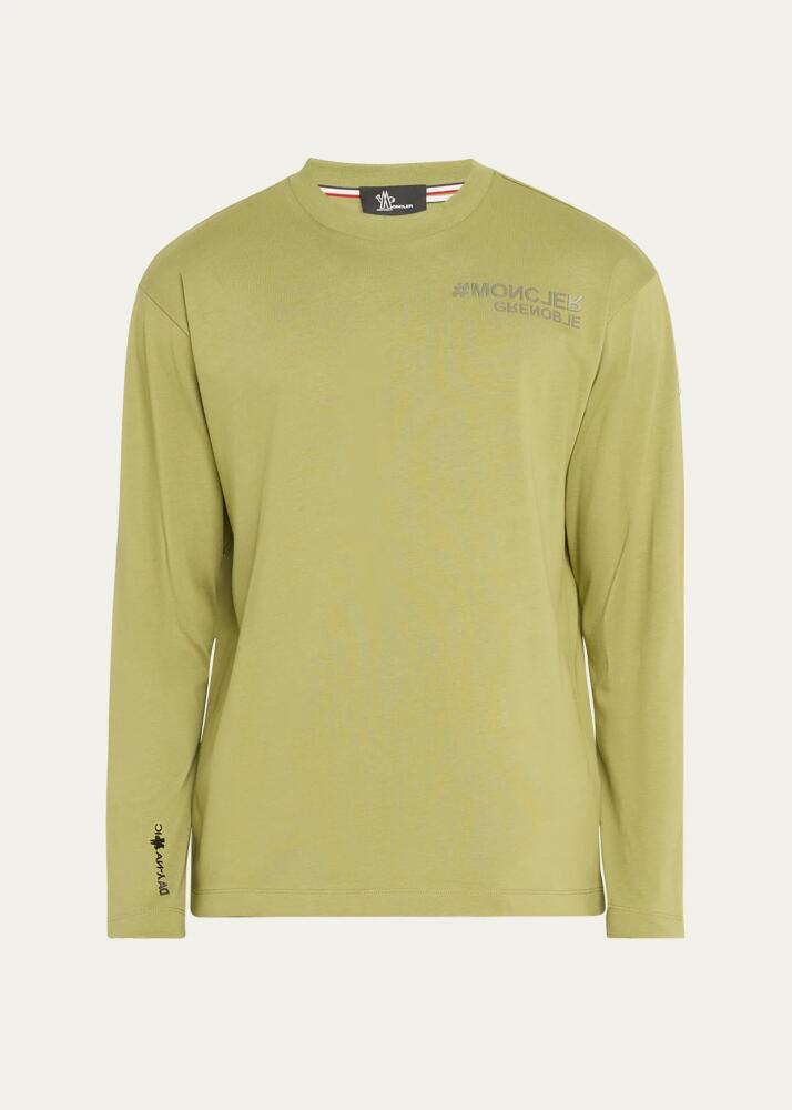 Moncler Grenoble Men's Grenoble Long-Sleeve Jersey T-Shirt Cover