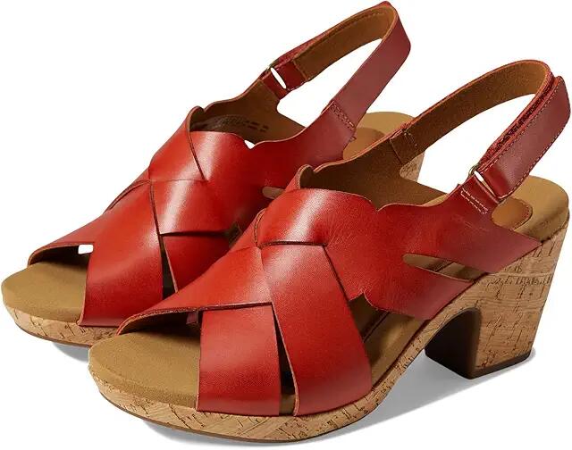 Cobb Hill Alleah Sling (Red Ore Leather) Women's Sling Back Shoes Cover