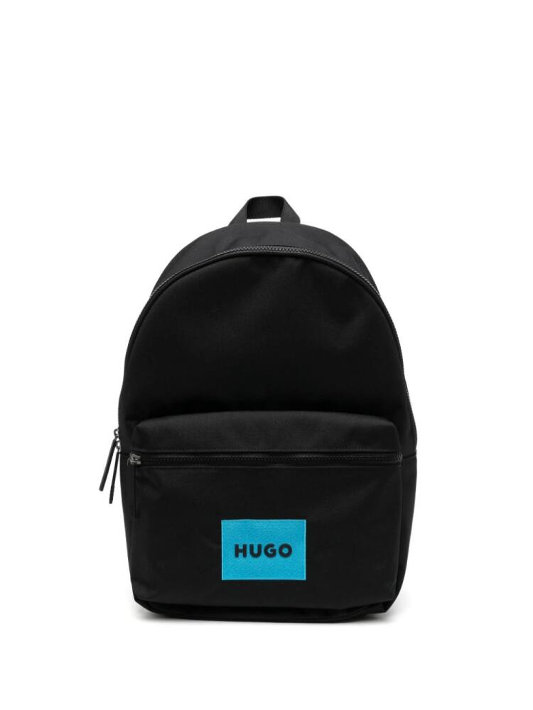 HUGO small Laddy logo-appliqué backpack - Black Cover