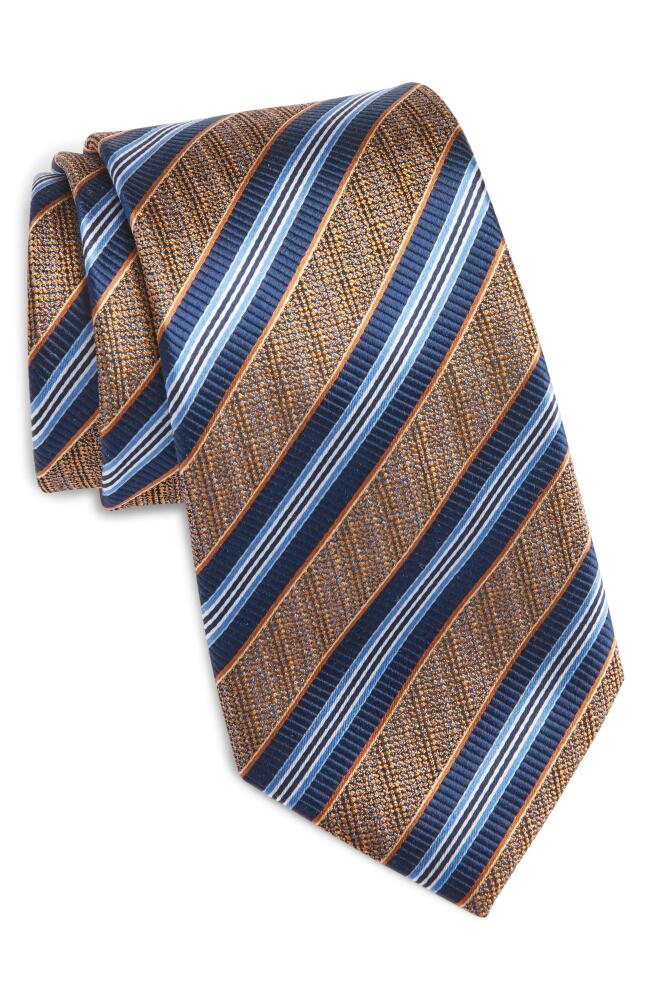 Nordstrom Stripe Silk Tie in Gold Cover