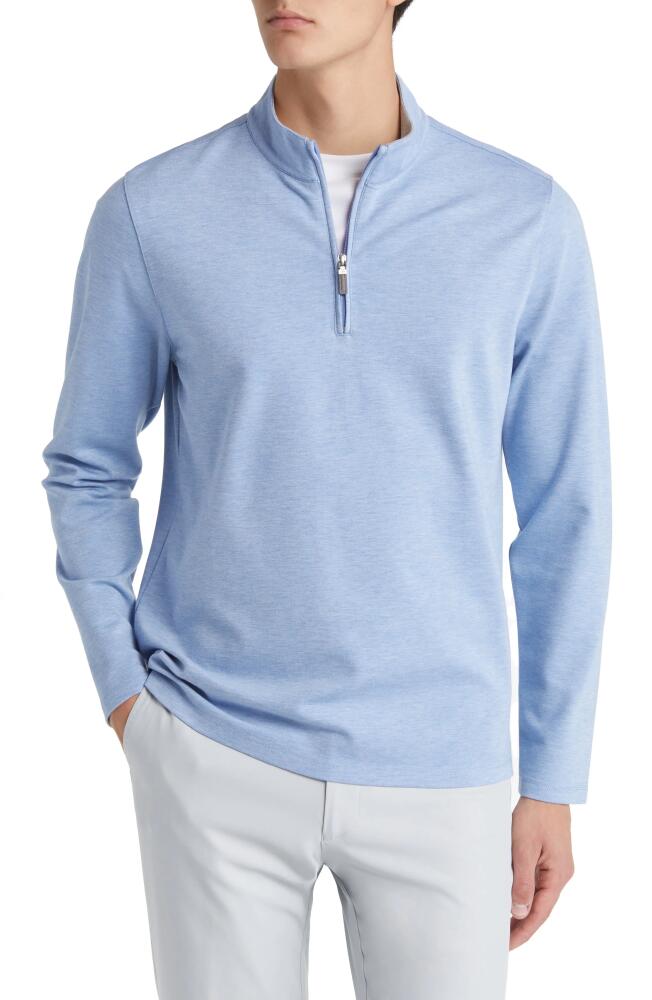 Mizzen+Main ProFlex Performance Quarter Zip Pullover in Blue Cover