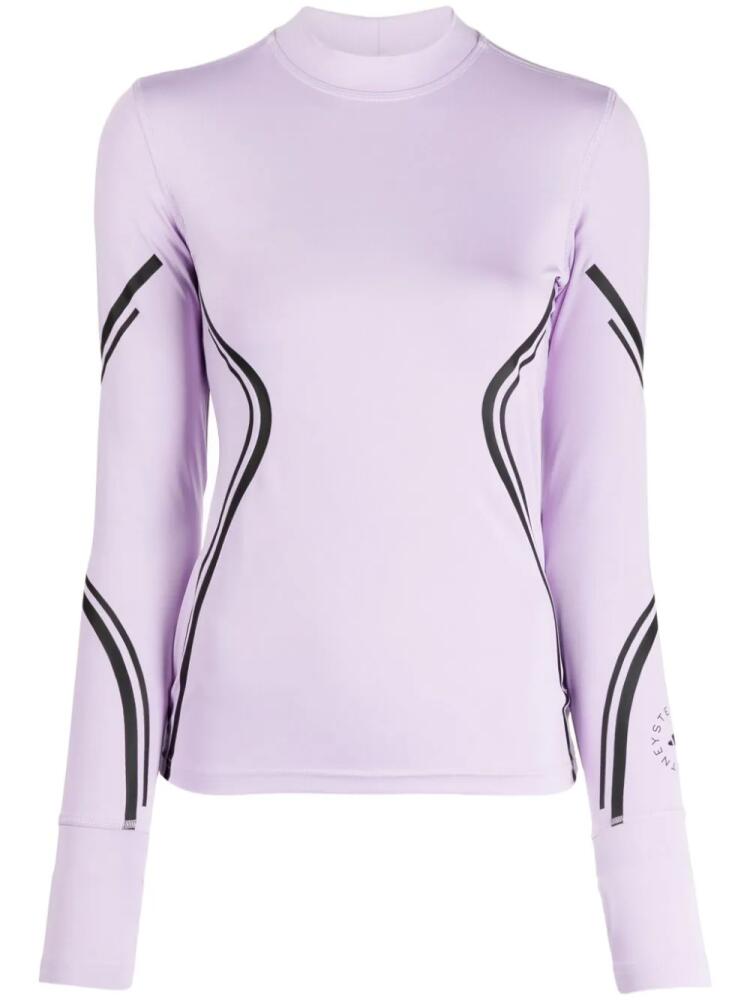 adidas by Stella McCartney Truepace long-sleeve performance top - Purple Cover