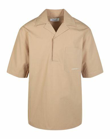 Ambush Logo Collared Shirt Man Polo shirt Beige Cotton Cover