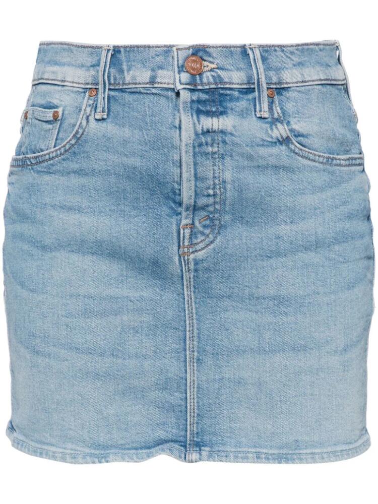 MOTHER The Vagabond denim mini skirt - Blue Cover