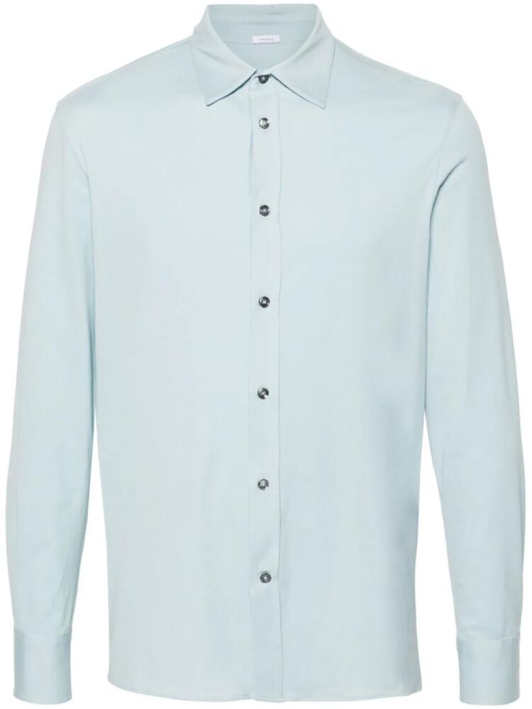 Malo classic-collar jersey shirt - Blue Cover