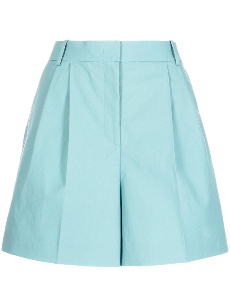 Juun.J high-waisted longline shorts - Blue Cover