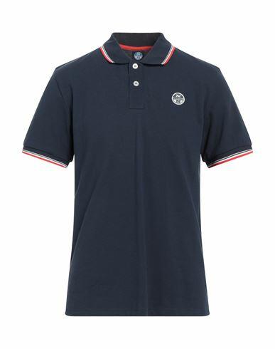 North Sails Man Polo shirt Midnight blue Cotton Cover