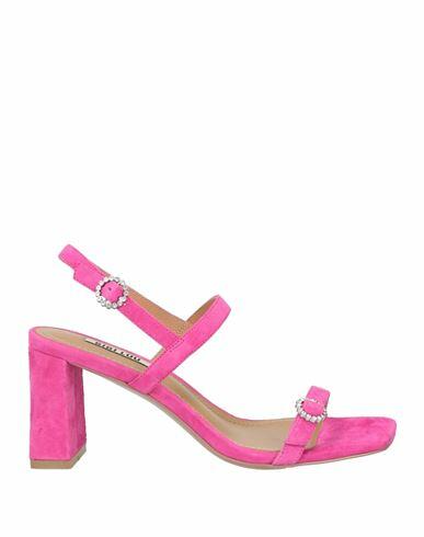 Bibi Lou Woman Sandals Fuchsia Leather Cover