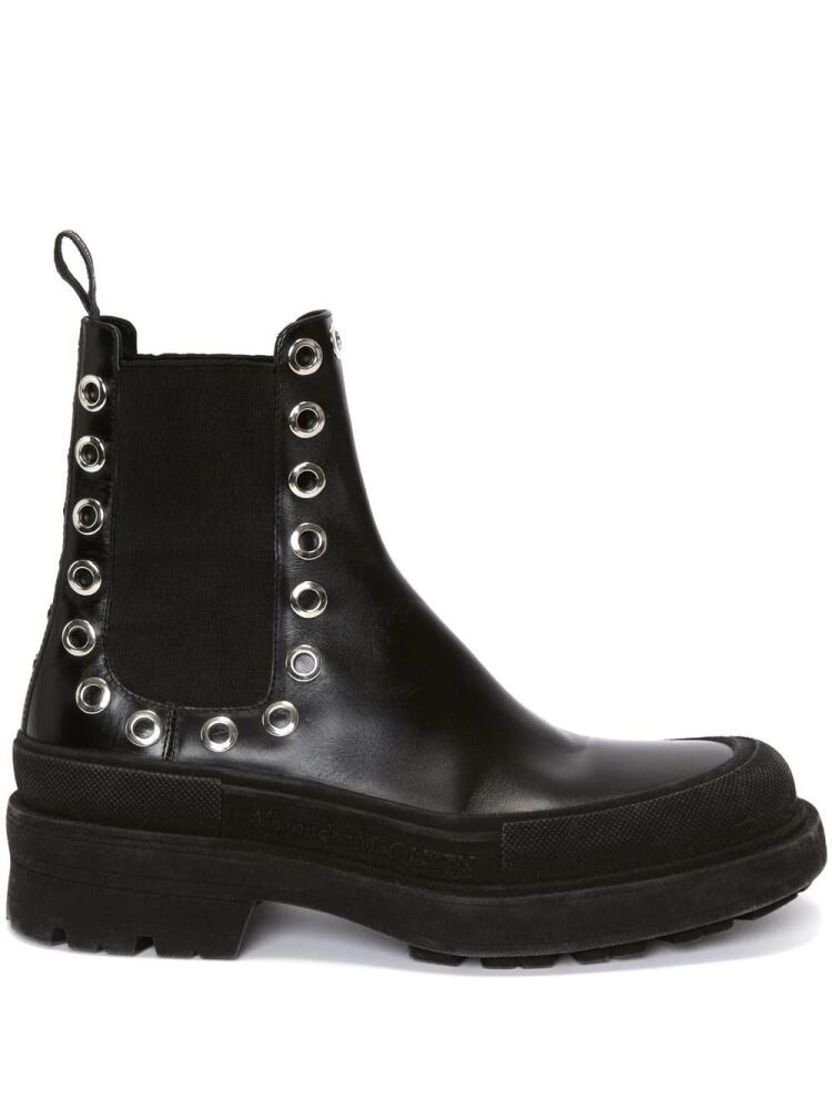 Alexander McQueen eyelet-detail Chelsea boots - Black Cover