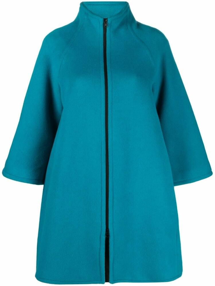 Gianluca Capannolo zip-front long-sleeved coat - Blue Cover