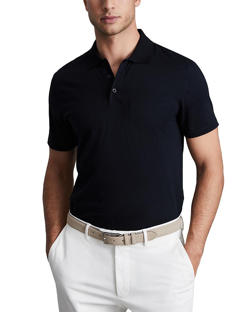 Reiss Austin Mercerized Cotton Slim Fit Pocket Polo Shirt Cover