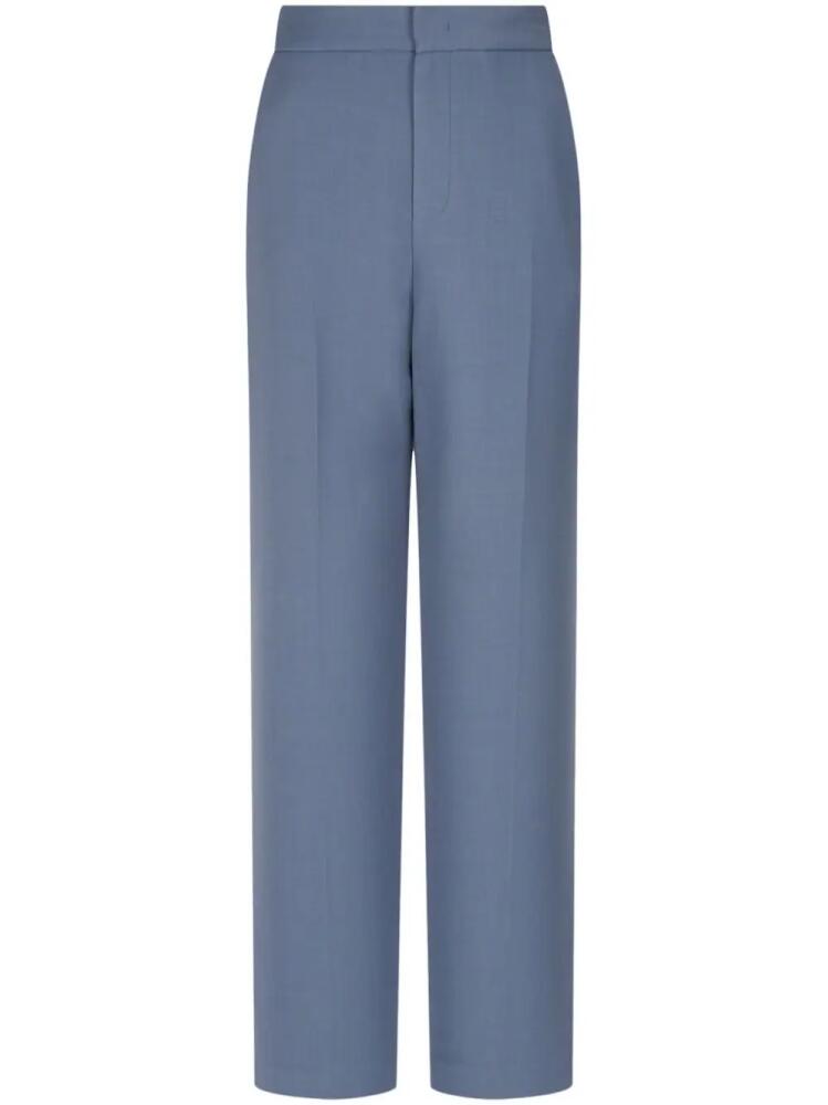 STUDIO TOMBOY pintuck-detail wide-leg trousers - Blue Cover