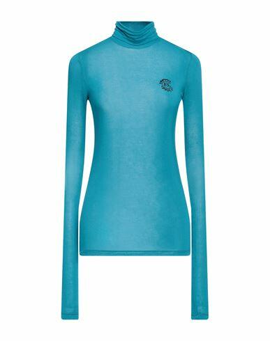 Gaëlle Paris Woman Turtleneck Deep jade Modal, Elastane Cover