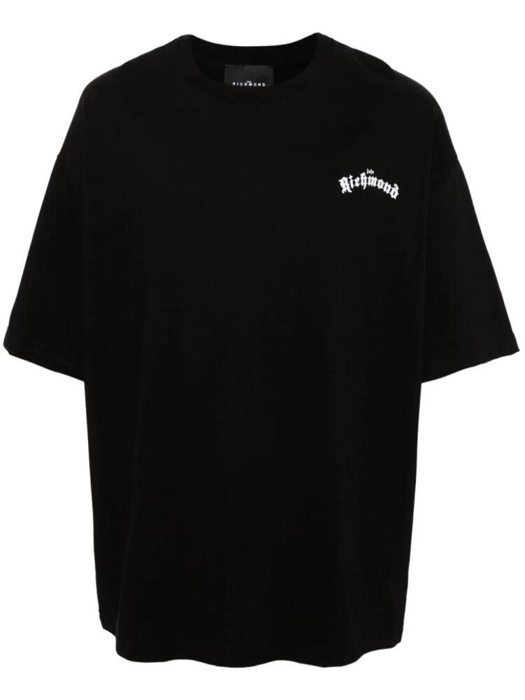 John Richmond logo-print cotton T-shirt - Black Cover